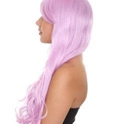 HPO Long Curly Wig | Women's Purple Wig | Premium Breathable Capless Cap 11 HPO Long Curly Wig | Women's Purple Wig | Premium Breathable Capless Cap