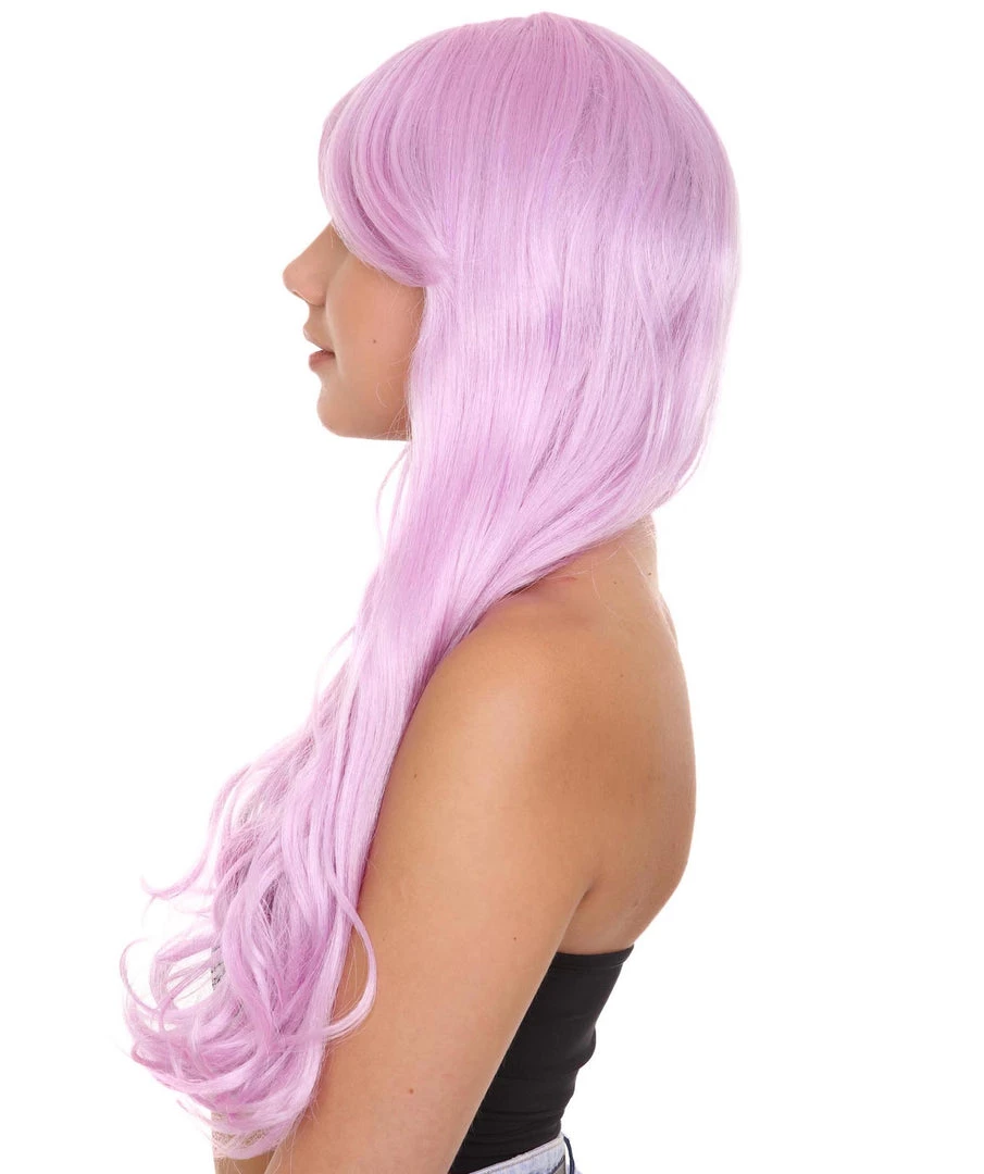 HPO Long Curly Wig | Women's Purple Wig | Premium Breathable Capless Cap 3 HPO Long Curly Wig | Women's Purple Wig | Premium Breathable Capless Cap