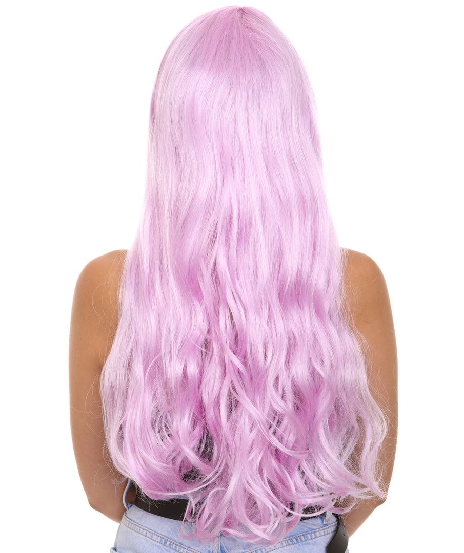 HPO Long Curly Wig | Women's Purple Wig | Premium Breathable Capless Cap 4 HPO Long Curly Wig | Women's Purple Wig | Premium Breathable Capless Cap