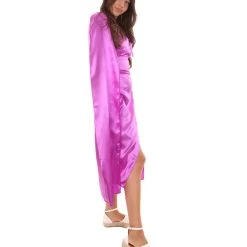 HPO Adult Women's Costume For Cosplay Game Of Thrones Dragon Queen Purple Dress With Cloak