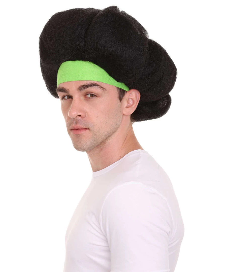 HPO Hot Dog Men's Wig | Black TV/Movie Wigs | Premium Breathable Capless Cap 3 HPO Hot Dog Men's Wig | Black TV/Movie Wigs | Premium Breathable Capless Cap