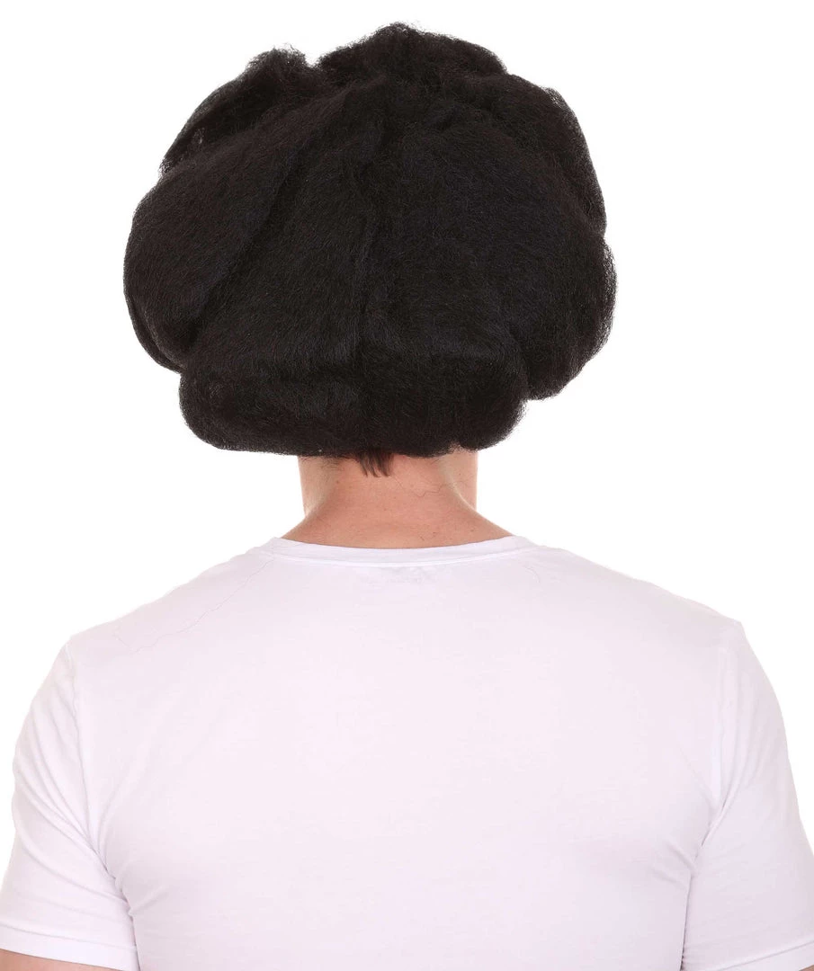HPO Hot Dog Men's Wig | Black TV/Movie Wigs | Premium Breathable Capless Cap 4 HPO Hot Dog Men's Wig | Black TV/Movie Wigs | Premium Breathable Capless Cap