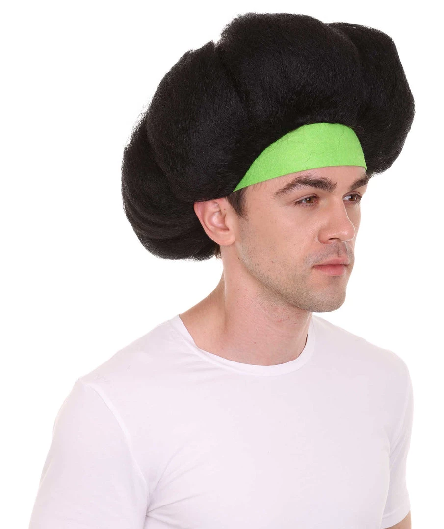 HPO Hot Dog Men's Wig | Black TV/Movie Wigs | Premium Breathable Capless Cap 6 HPO Hot Dog Men's Wig | Black TV/Movie Wigs | Premium Breathable Capless Cap