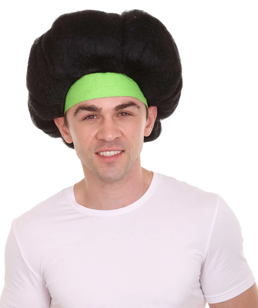 HPO Hot Dog Men's Wig | Black TV/Movie Wigs | Premium Breathable Capless Cap 1 HPO Hot Dog Men's Wig | Black TV/Movie Wigs | Premium Breathable Capless Cap