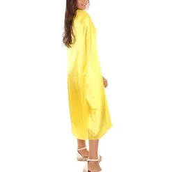 HPO Adult Women's Costume For Cosplay Game Of Thrones Dragon Queen Gold Dress With Cloak