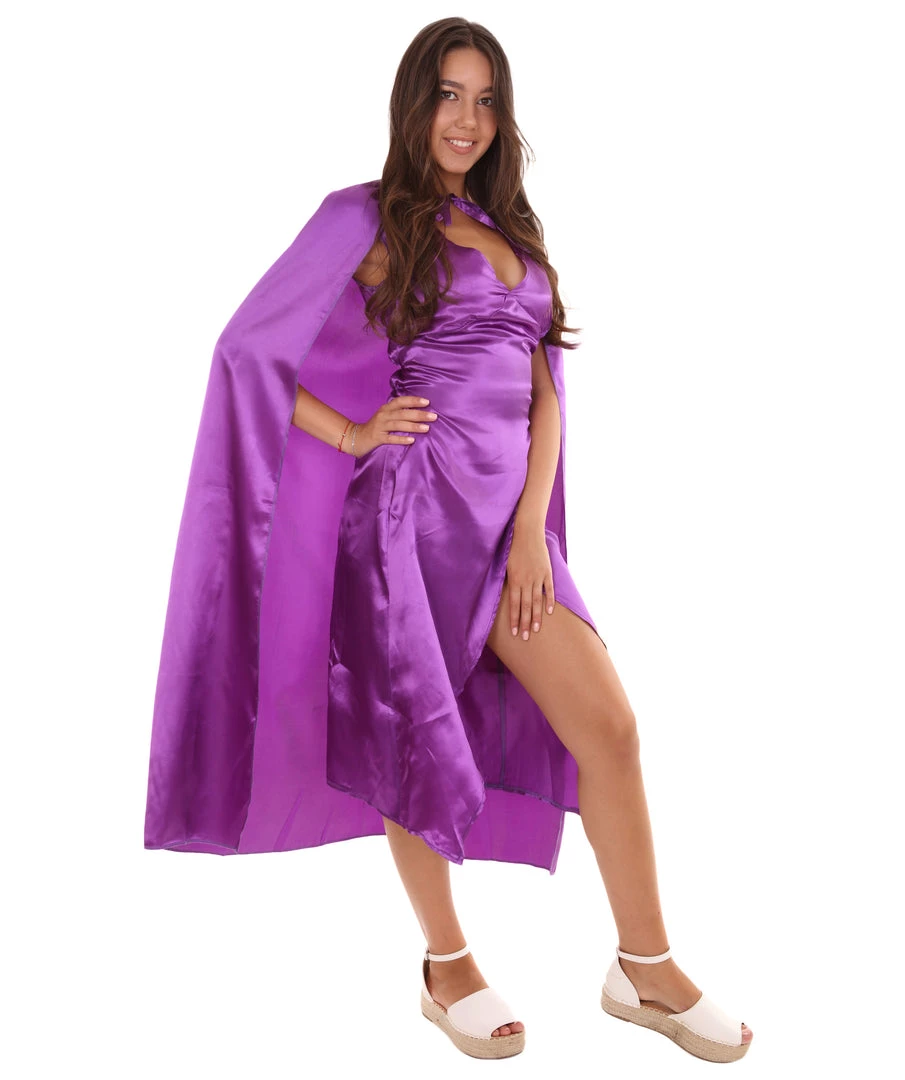 HPO Adult Women's Costume For Cosplay Game Of Thrones Dragon Queen Lt Purple Dress With Cloak 7 HPO Adult Women's Costume For Cosplay Game Of Thrones Dragon Queen Lt Purple Dress With Cloak