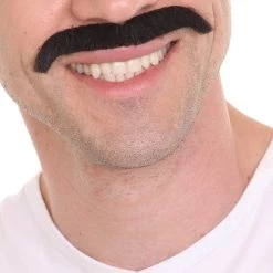 HPO Freddie Mercury | Men's Long Black Bohemian Rapsody Freddie Mercury Mustache