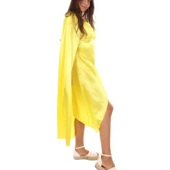 HPO Adult Women's Costume For Cosplay Game Of Thrones Dragon Queen Yellow Dress With Cloak 12 HPO Adult Women's Costume For Cosplay Game Of Thrones Dragon Queen Yellow Dress With Cloak