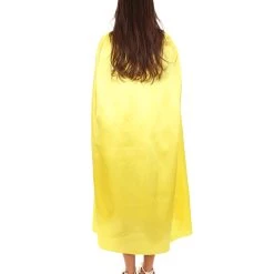 HPO Adult Women's Costume For Cosplay Game Of Thrones Dragon Queen Yellow Dress With Cloak 11 HPO Adult Women's Costume For Cosplay Game Of Thrones Dragon Queen Yellow Dress With Cloak