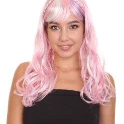 HPO Women's Wig | Pink And Purple Ombre Wig | Premium Breathable Capless Cap