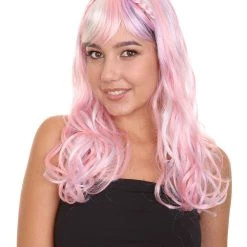 HPO Women's Wig | Pink And Purple Ombre Wig | Premium Breathable Capless Cap