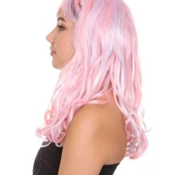 HPO Women's Wig | Pink And Purple Ombre Wig | Premium Breathable Capless Cap