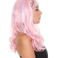HPO Women's Wig | Pink And Purple Ombre Wig | Premium Breathable Capless Cap