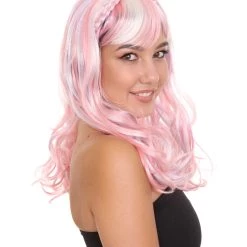 HPO Women's Wig | Pink And Purple Ombre Wig | Premium Breathable Capless Cap
