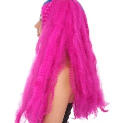 HPO Monster Womens Wig | Neon Fucasia Long Wig | Premium Breathable Capless Cap Men's 13 HPO Monster Womens Wig | Neon Fucasia Long Wig | Premium Breathable Capless Cap Men's