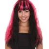 HPO Men's Monster Womens Wig | Horror Long Curly Wig | Premium Breathable Capless Cap
