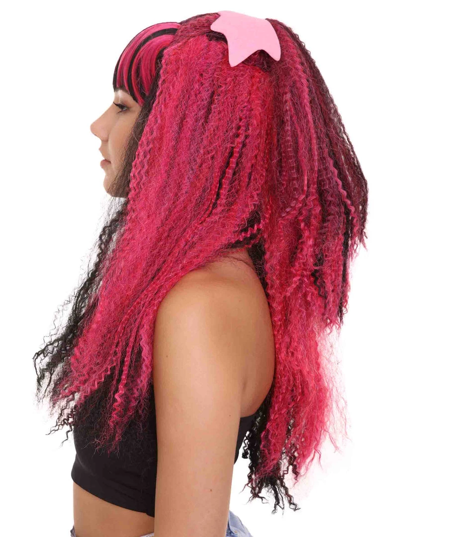 HPO Men's Monster Womens Wig | Horror Long Curly Wig | Premium Breathable Capless Cap 3 HPO Men's Monster Womens Wig | Horror Long Curly Wig | Premium Breathable Capless Cap