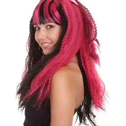 HPO Men's Monster Womens Wig | Horror Long Curly Wig | Premium Breathable Capless Cap