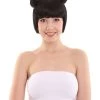 HPO Womens Singer Two Buns Wig | Black Celebrity Wigs | Premium Breathable Capless Cap