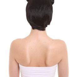 HPO Womens Singer Two Buns Wig | Black Celebrity Wigs | Premium Breathable Capless Cap 10 HPO Womens Singer Two Buns Wig | Black Celebrity Wigs | Premium Breathable Capless Cap