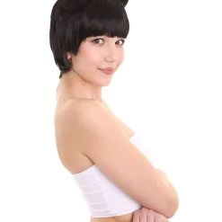 HPO Womens Singer Two Buns Wig | Black Celebrity Wigs | Premium Breathable Capless Cap 9 HPO Womens Singer Two Buns Wig | Black Celebrity Wigs | Premium Breathable Capless Cap