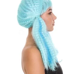 HPO Blue Mix Color Doll Womens Wig | Long Cosplay Halloween Wig | Premium Breathable Capless Cap Women's 13 HPO Blue Mix Color Doll Womens Wig | Long Cosplay Halloween Wig | Premium Breathable Capless Cap Women's