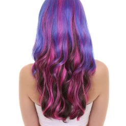 HPO Women's Womens Fantasy Long Wavy Wig | Colorful Wigs | Premium Breathable Capless Cap 12 HPO Women's Womens Fantasy Long Wavy Wig | Colorful Wigs | Premium Breathable Capless Cap