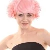 HPO Womens TV Wig | Pink Vintage Wigs | Premium Breathable Capless Cap