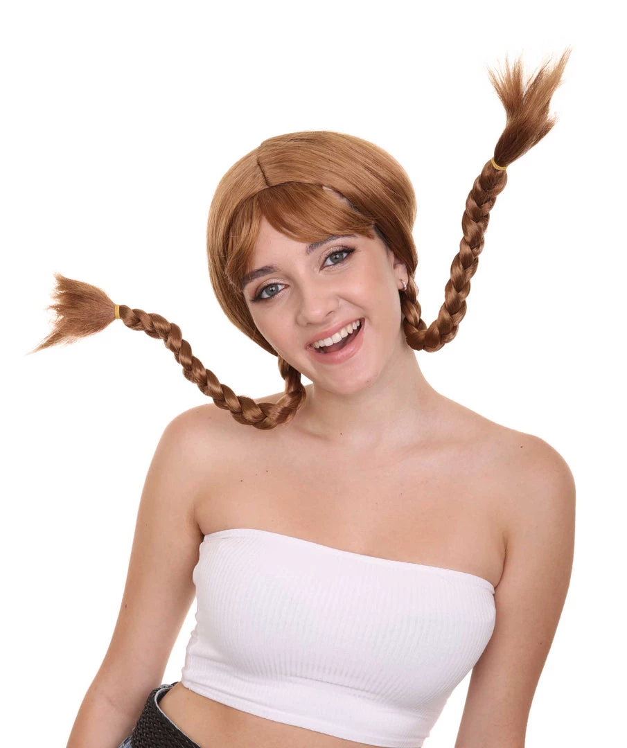 HPO Long Braided Womens Wig | Traditional FarmGirl Gloden Blonde Wig | Premium Breathable Capless Cap Men's 2 HPO Long Braided Womens Wig | Traditional FarmGirl Gloden Blonde Wig | Premium Breathable Capless Cap Men's