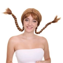 HPO Long Braided Womens Wig | Traditional FarmGirl Gloden Blonde Wig | Premium Breathable Capless Cap Men's 12 HPO Long Braided Womens Wig | Traditional FarmGirl Gloden Blonde Wig | Premium Breathable Capless Cap Men's