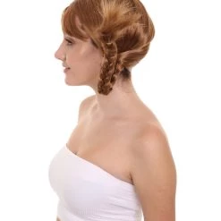 HPO Long Braided Womens Wig | Traditional FarmGirl Gloden Blonde Wig | Premium Breathable Capless Cap Men's 14 HPO Long Braided Womens Wig | Traditional FarmGirl Gloden Blonde Wig | Premium Breathable Capless Cap Men's