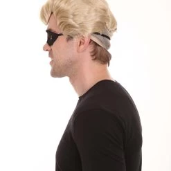 HPO Superhero Family Mens Wig With Mask Set | Blonde Cosplay Halloween Wigs Men's 13 HPO Superhero Family Mens Wig With Mask Set | Blonde Cosplay Halloween Wigs Men's