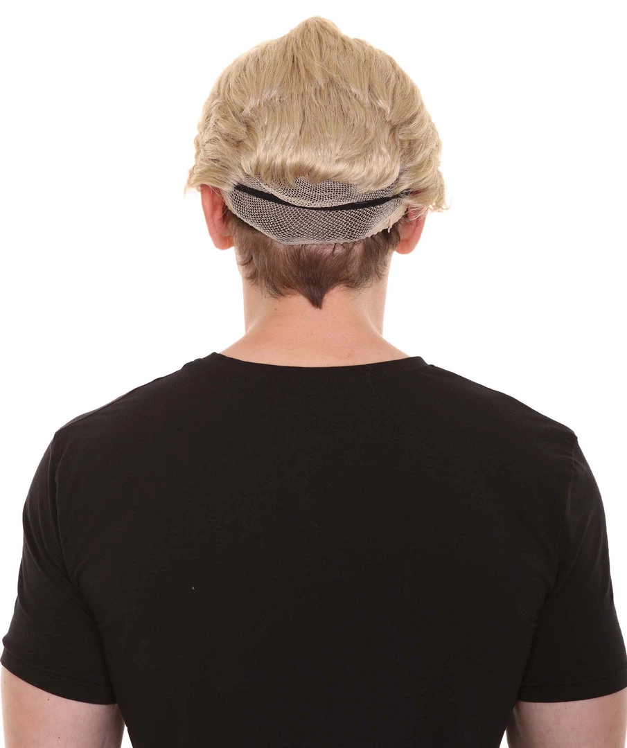 HPO Superhero Family Mens Wig With Mask Set | Blonde Cosplay Halloween Wigs Men's 5 HPO Superhero Family Mens Wig With Mask Set | Blonde Cosplay Halloween Wigs Men's