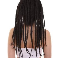 HPO Womens Long Lock Wig With Bangs | Premium Breathable Capless Cap Women's