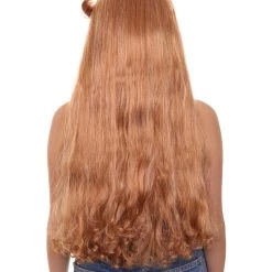 HPO Womens Princess Wig | Brown TV/Movie Wigs | Premium Breathable Capless Cap Women's