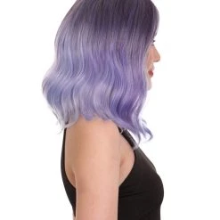 HPO Adults Women Shoulder Length Wavy Wigs | Multicolor Options Cosplay Wigs | Premium Breathable Capless Cap