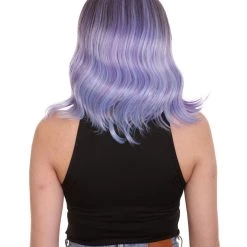 HPO Adults Women Shoulder Length Wavy Wigs | Multicolor Options Cosplay Wigs | Premium Breathable Capless Cap