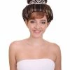 HPO Women's Womens Breakfast Wig | Brown Celebrity Wigs | Premium Breathable Capless Cap