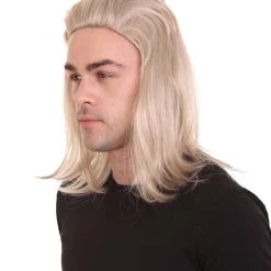 HPO Tiger Mens Mullet Wig | Blonde Retro Wig | Premium Breathable Capless Cap