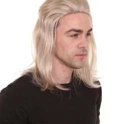 HPO Tiger Mens Mullet Wig | Blonde Retro Wig | Premium Breathable Capless Cap 14 HPO Tiger Mens Mullet Wig | Blonde Retro Wig | Premium Breathable Capless Cap