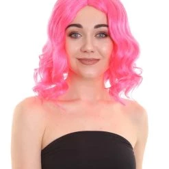 HPO Womens Gaming Wig | Pink Video Game Wigs | Premium Breathable Capless Cap