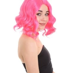 HPO Womens Gaming Wig | Pink Video Game Wigs | Premium Breathable Capless Cap