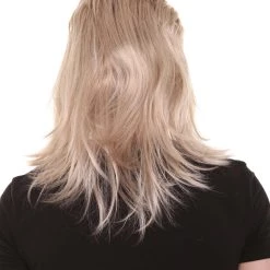 HPO Tiger Mens Mullet Wig | Blonde Retro Wig | Premium Breathable Capless Cap 12 HPO Tiger Mens Mullet Wig | Blonde Retro Wig | Premium Breathable Capless Cap