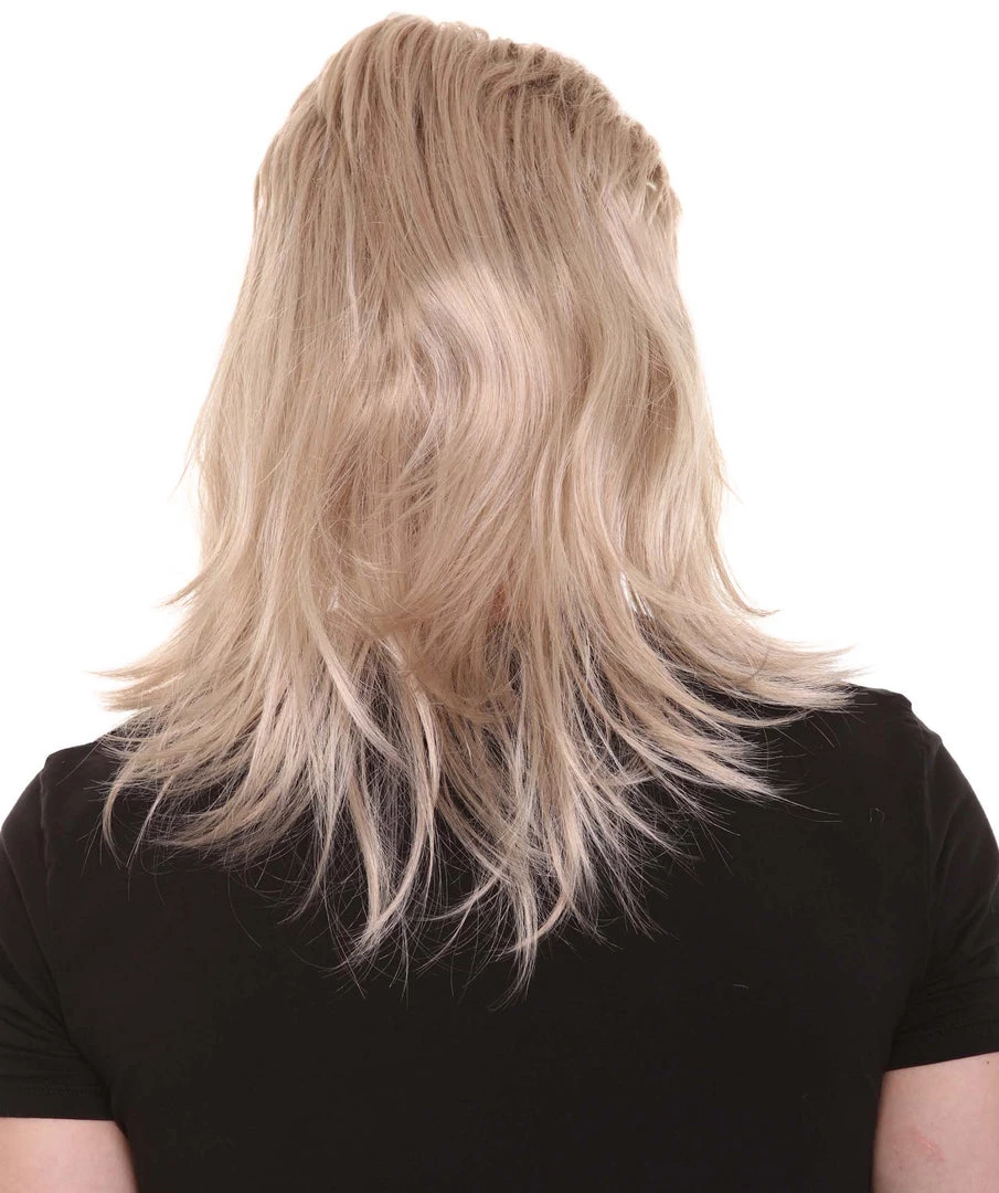 HPO Tiger Mens Mullet Wig | Blonde Retro Wig | Premium Breathable Capless Cap 4 HPO Tiger Mens Mullet Wig | Blonde Retro Wig | Premium Breathable Capless Cap
