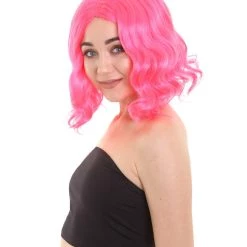 HPO Womens Gaming Wig | Pink Video Game Wigs | Premium Breathable Capless Cap