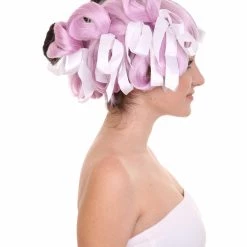 HPO Singer Womens Wig | Purple Black Celebrity Wig With Bow | Premium Breathable Capless Cap 13 HPO Singer Womens Wig | Purple Black Celebrity Wig With Bow | Premium Breathable Capless Cap