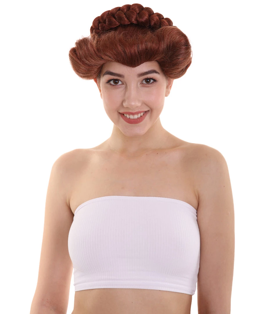 HPO Women's Womens Mary Queen Of Scots Mary Stuart Wig | Brown TV/Movie Wigs | Premium Breathable Capless Cap 1 HPO Women's Womens Mary Queen Of Scots Mary Stuart Wig | Brown TV/Movie Wigs | Premium Breathable Capless Cap