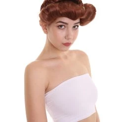 HPO Women's Womens Mary Queen Of Scots Mary Stuart Wig | Brown TV/Movie Wigs | Premium Breathable Capless Cap 12 HPO Women's Womens Mary Queen Of Scots Mary Stuart Wig | Brown TV/Movie Wigs | Premium Breathable Capless Cap