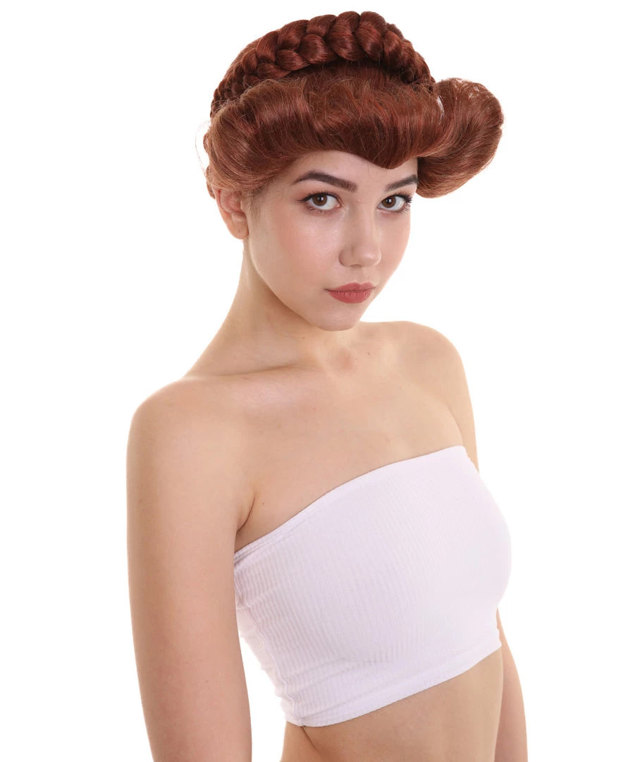 HPO Women's Womens Mary Queen Of Scots Mary Stuart Wig | Brown TV/Movie Wigs | Premium Breathable Capless Cap 5 HPO Women's Womens Mary Queen Of Scots Mary Stuart Wig | Brown TV/Movie Wigs | Premium Breathable Capless Cap