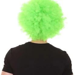 HPO Kids Super Afro Wig | Green Jumbo Cosplay Halloween Wig | Premium Breathable Capless Cap